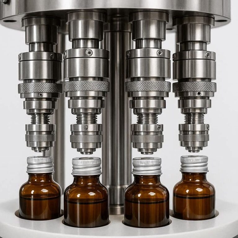 Automatic Four Head ROPP Cap Sealing Machine - Medi-Pack Process ...