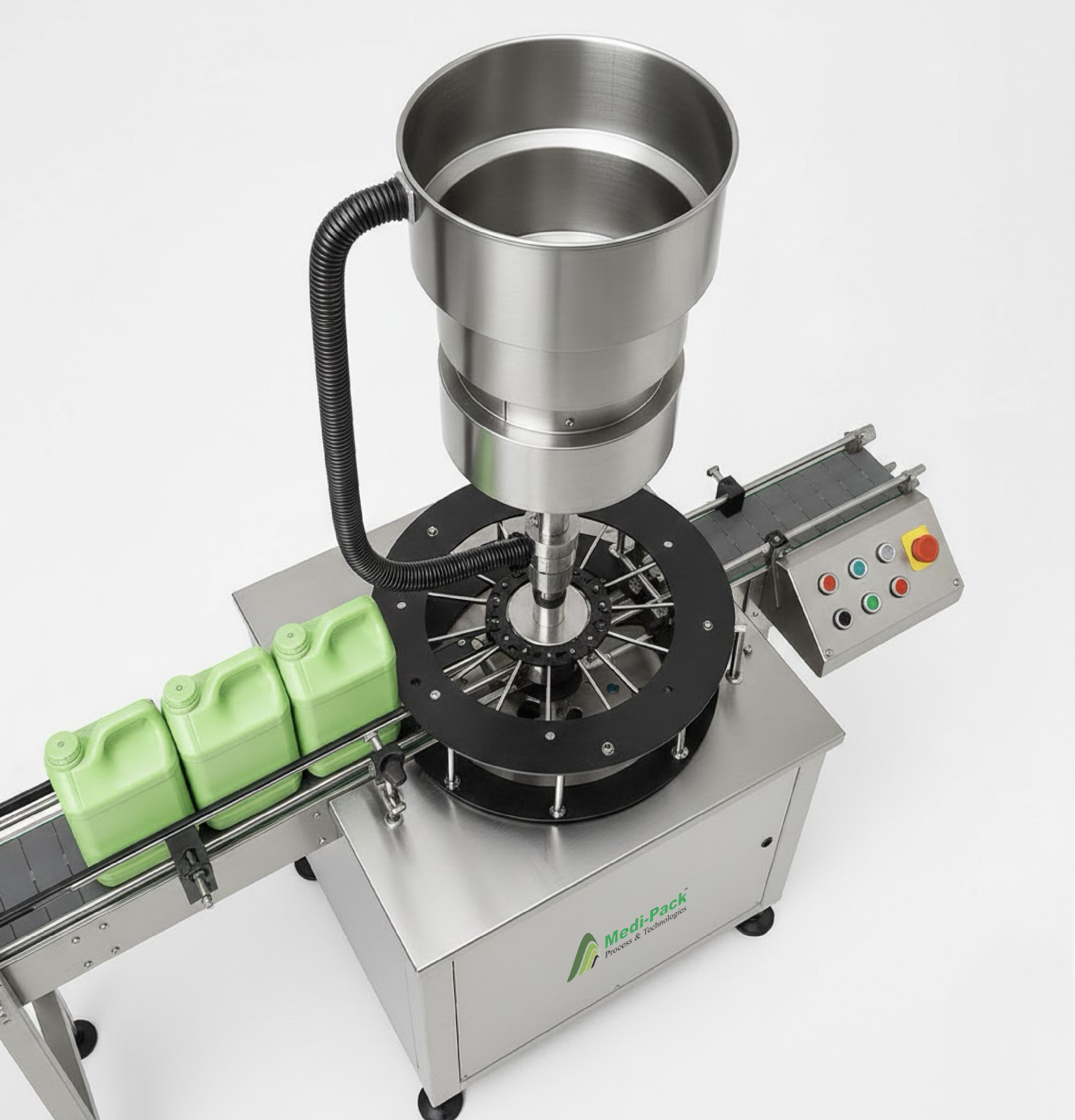 Automatic Single Head Screw Cap Sealing Machine - Medi-Pack Process ...