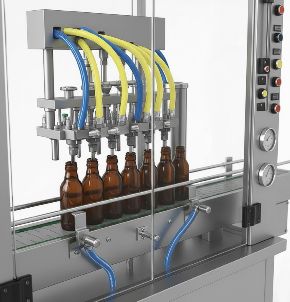 Automatic Vertical Air jet & Vacuum Bottle Cleaning Machine